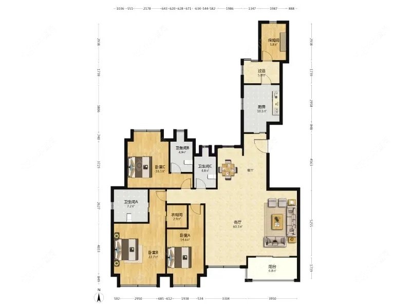 上海嘉誉湾在售二手房源户型图_小牛看房