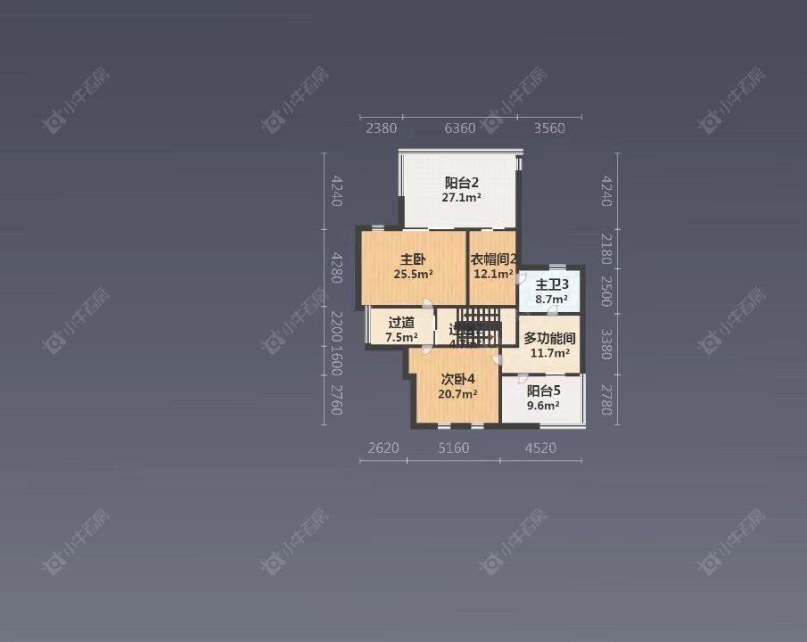 上海美兰金邸别墅区在售二手房源户型图_小牛看房