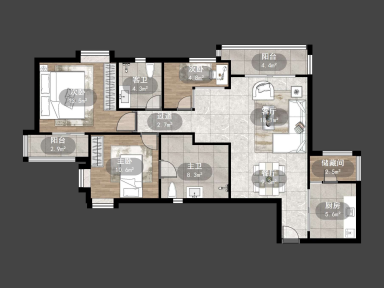 上海菊园3室2厅2卫在售二手房房源图片