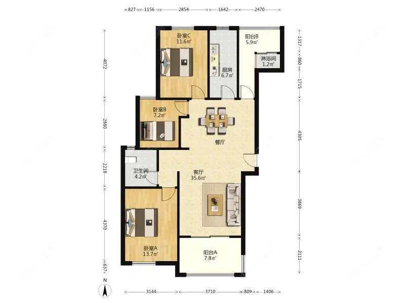 上海保利叶语一期在售二手房源户型图_小牛看房