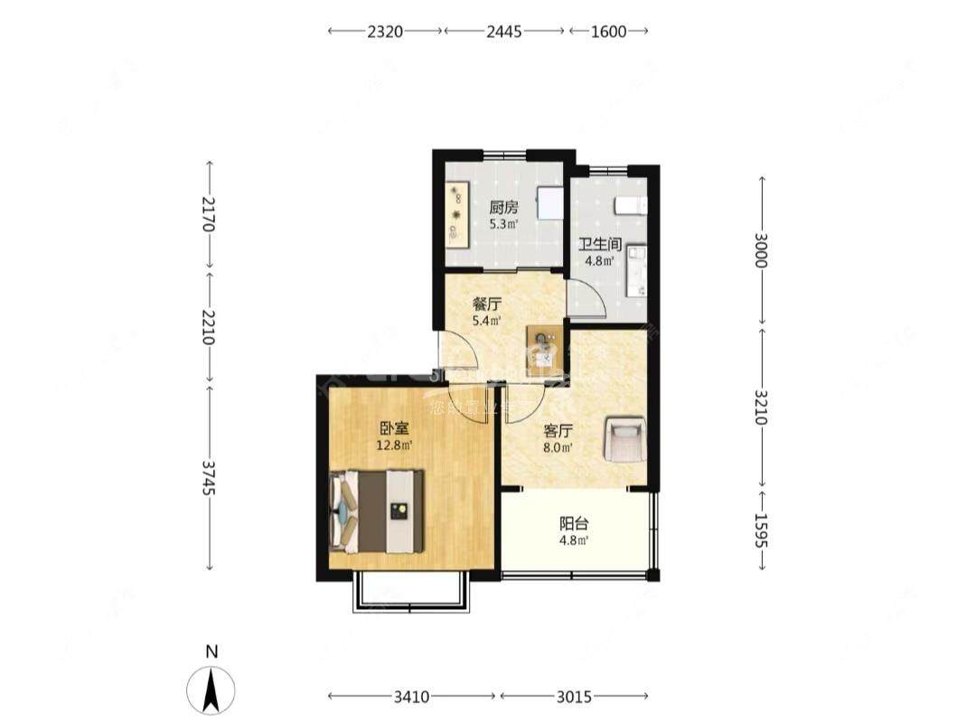 上海文化馨苑在售二手房源户型图_小牛看房