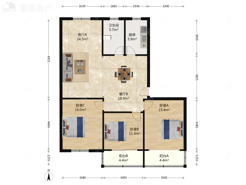 上海曙航苑在售二手房源户型图_小牛看房