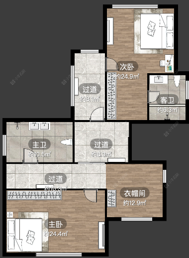 上海绿洲千岛花园在售二手房源户型图_小牛看房