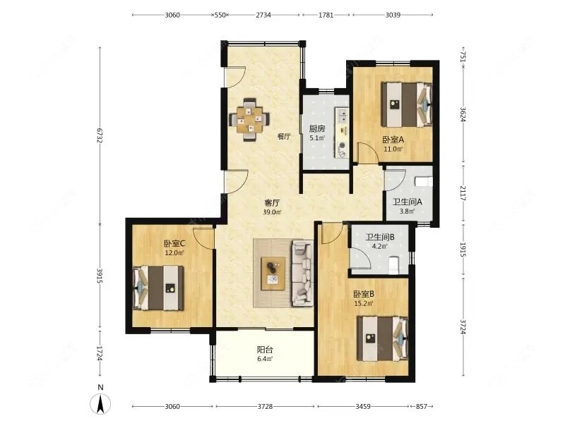 上海金浩园在售二手房源户型图_小牛看房