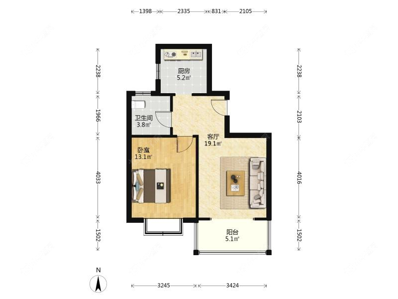 上海好日子大家园E区在售二手房源户型图_小牛看房