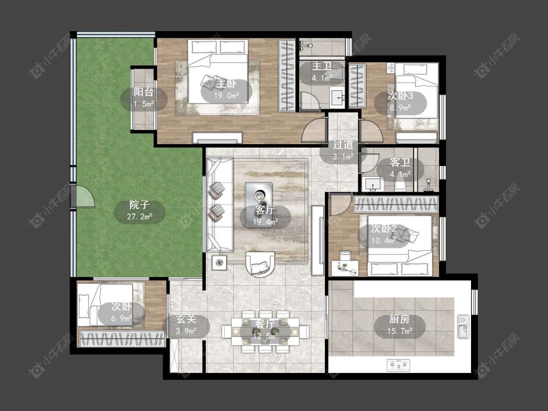 上海顺驰美兰湖在售二手房源户型图_小牛看房