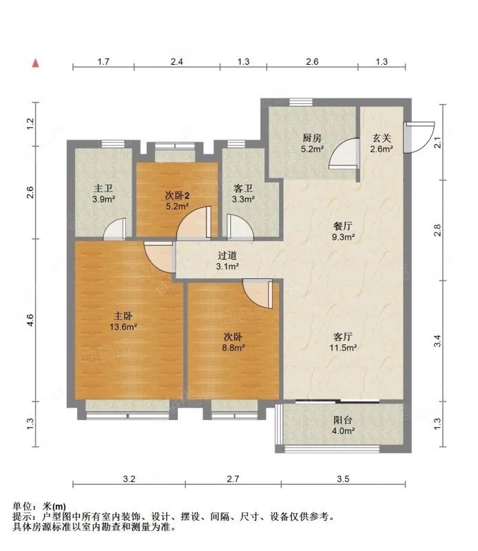 上海四季都会荣方宝邸在售二手房源户型图_小牛看房