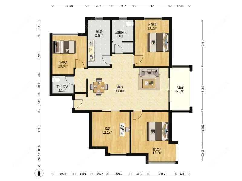 上海保利叶语一期在售二手房源户型图_小牛看房