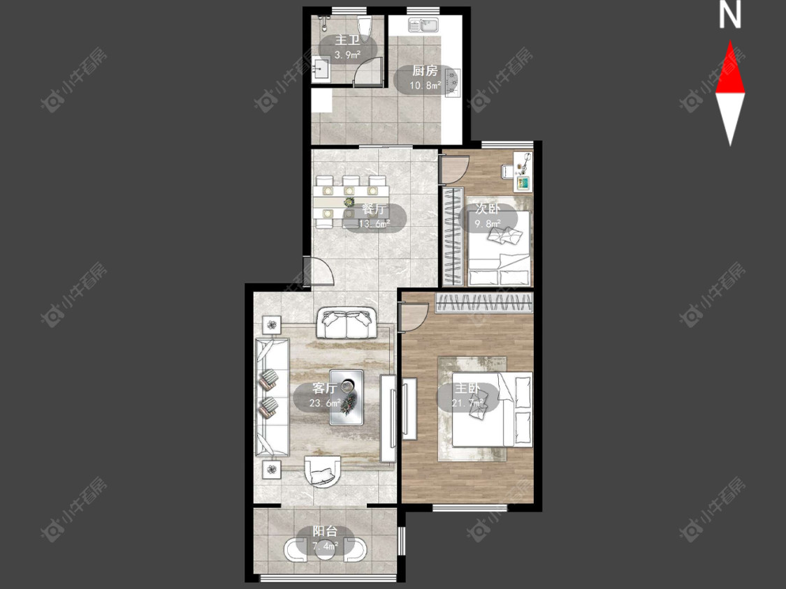 上海潼港五村南区在售二手房源户型图_小牛看房