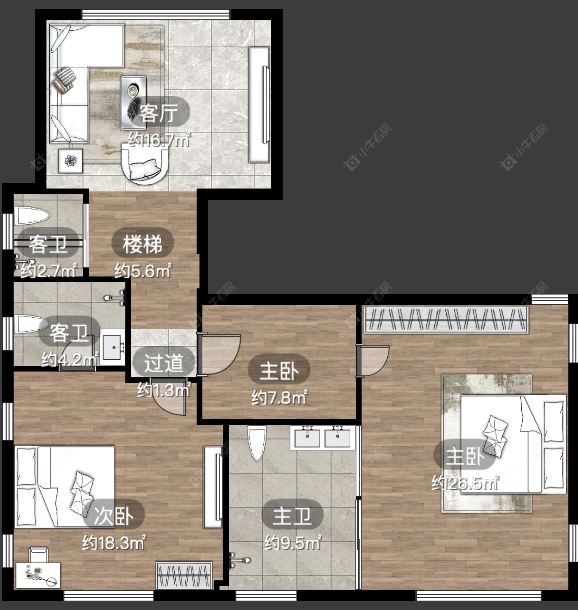 上海绿洲千岛花园在售二手房源户型图_小牛看房