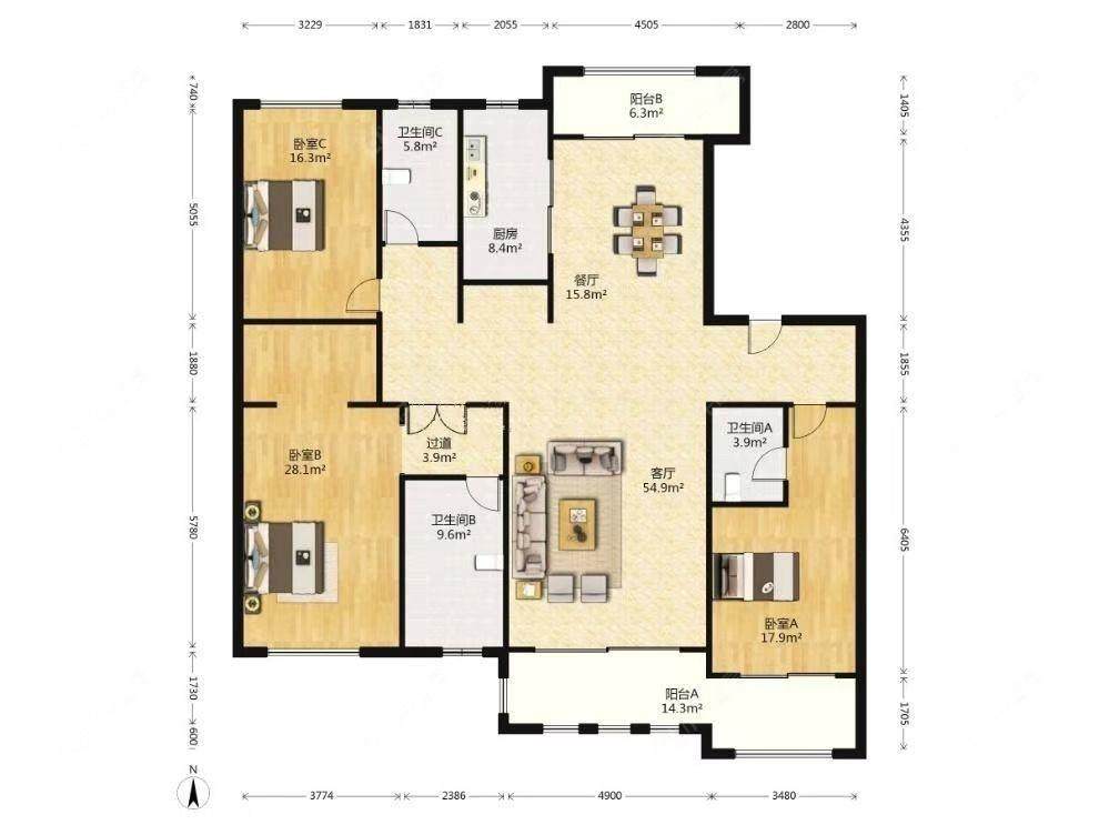 上海铂珏公馆在售二手房源户型图_小牛看房