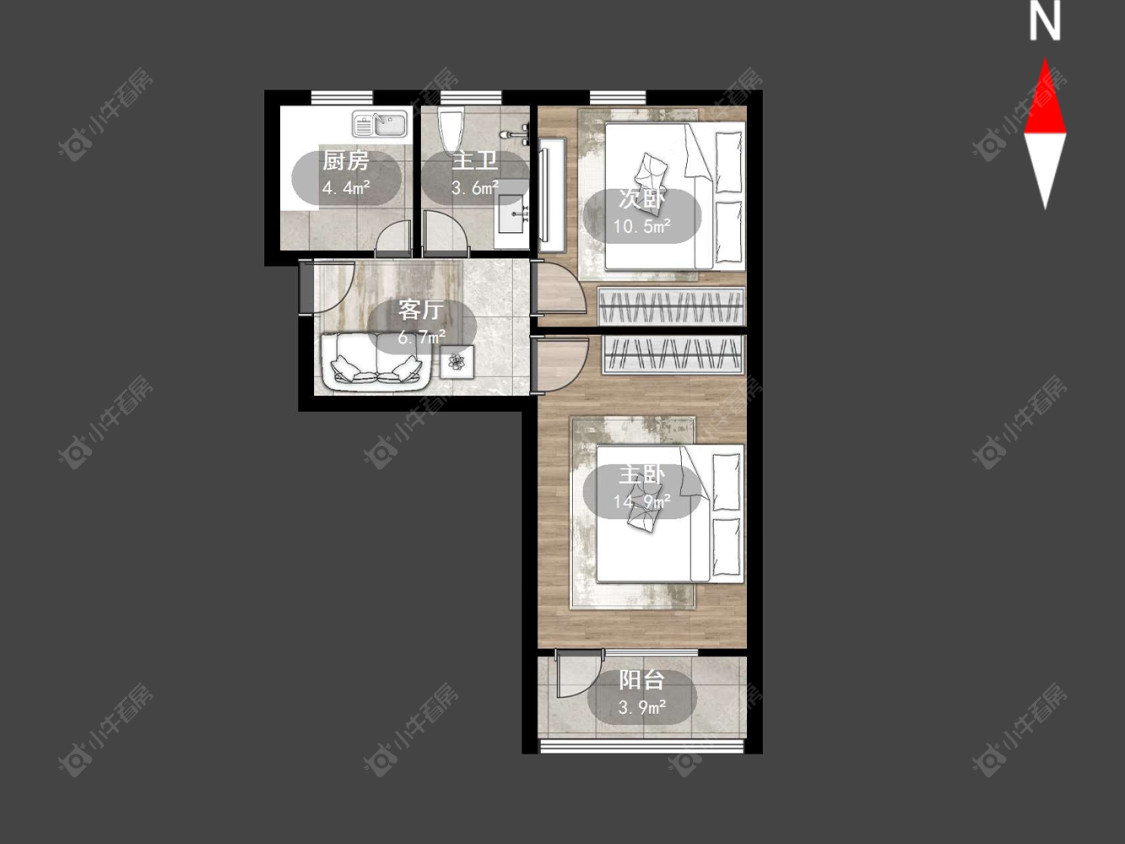 上海潼港前六村在售二手房源户型图_小牛看房