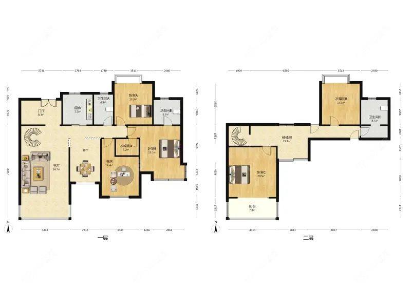 上海涵碧景苑在售二手房源户型图_小牛看房