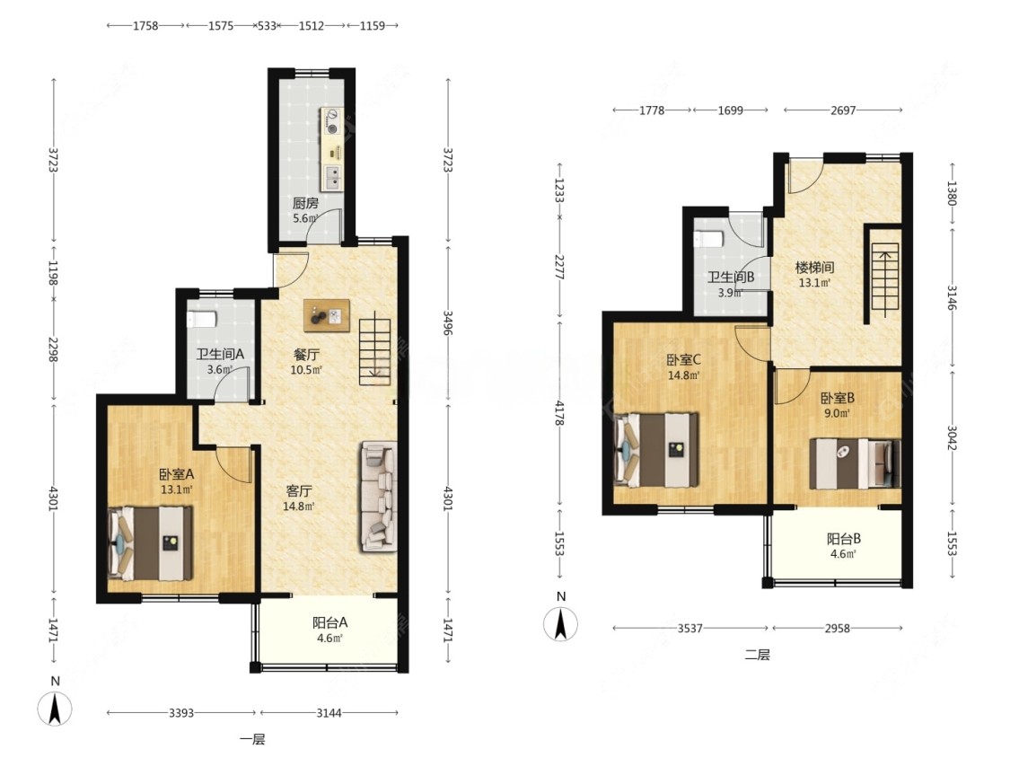 上海建业新村在售二手房源户型图_小牛看房