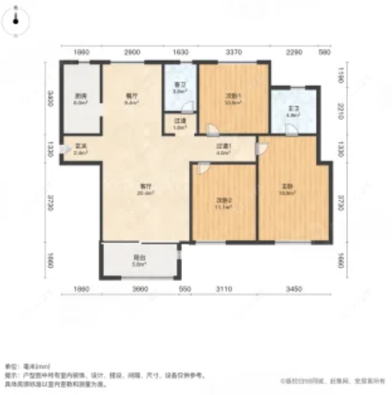 上海虹桥宝龙城一期在售二手房源户型图_小牛看房