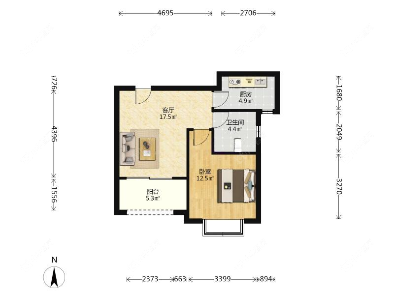 上海采菊苑在售二手房源户型图_小牛看房