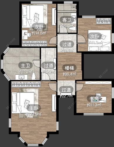 上海绿洲千岛花园在售二手房源户型图_小牛看房