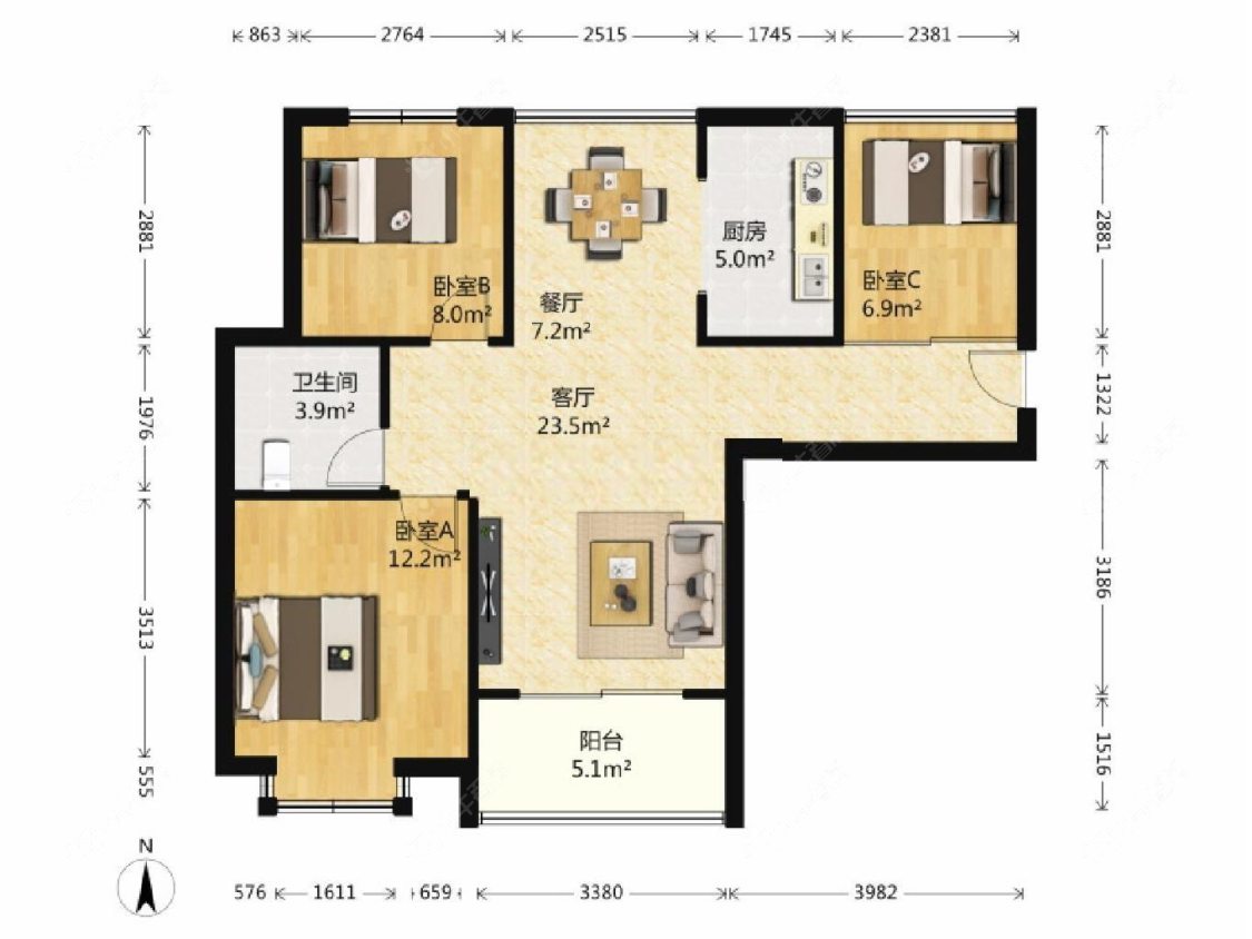 上海保利叶上海一期在售二手房源户型图_小牛看房