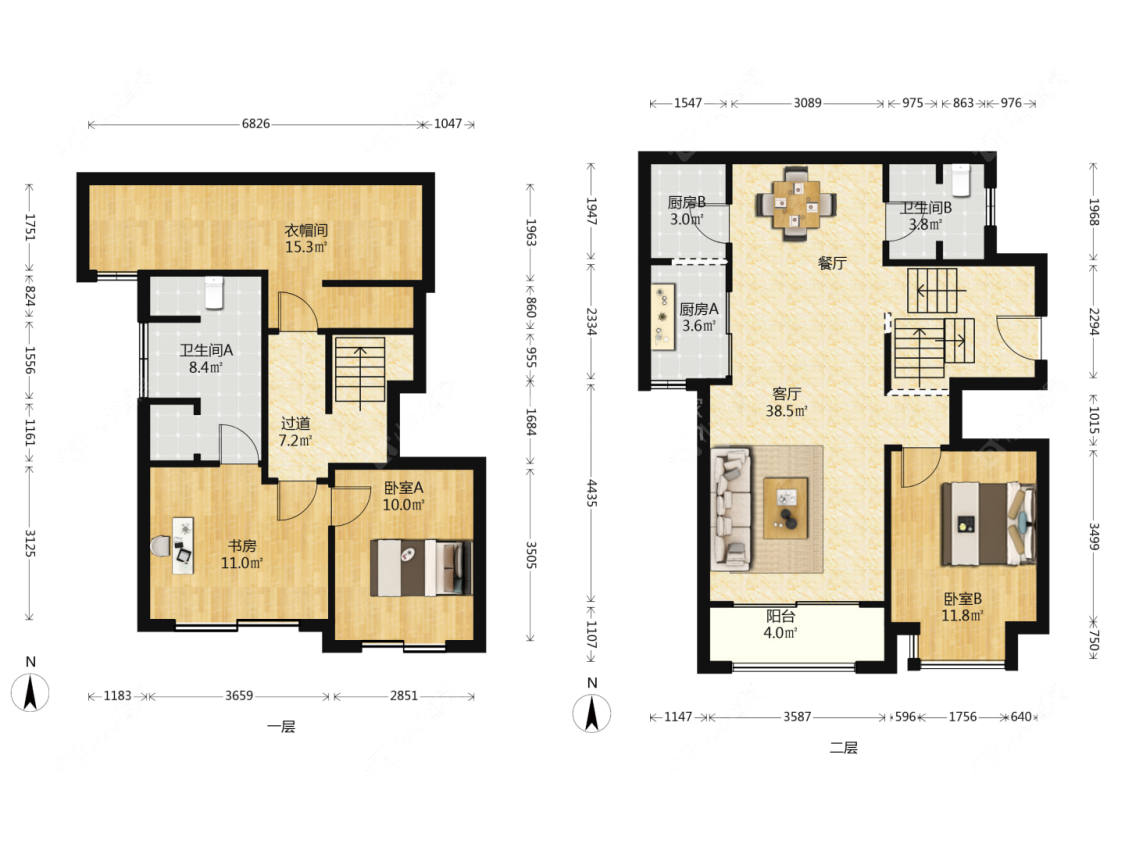 上海上置香岛原墅在售二手房源户型图_小牛看房