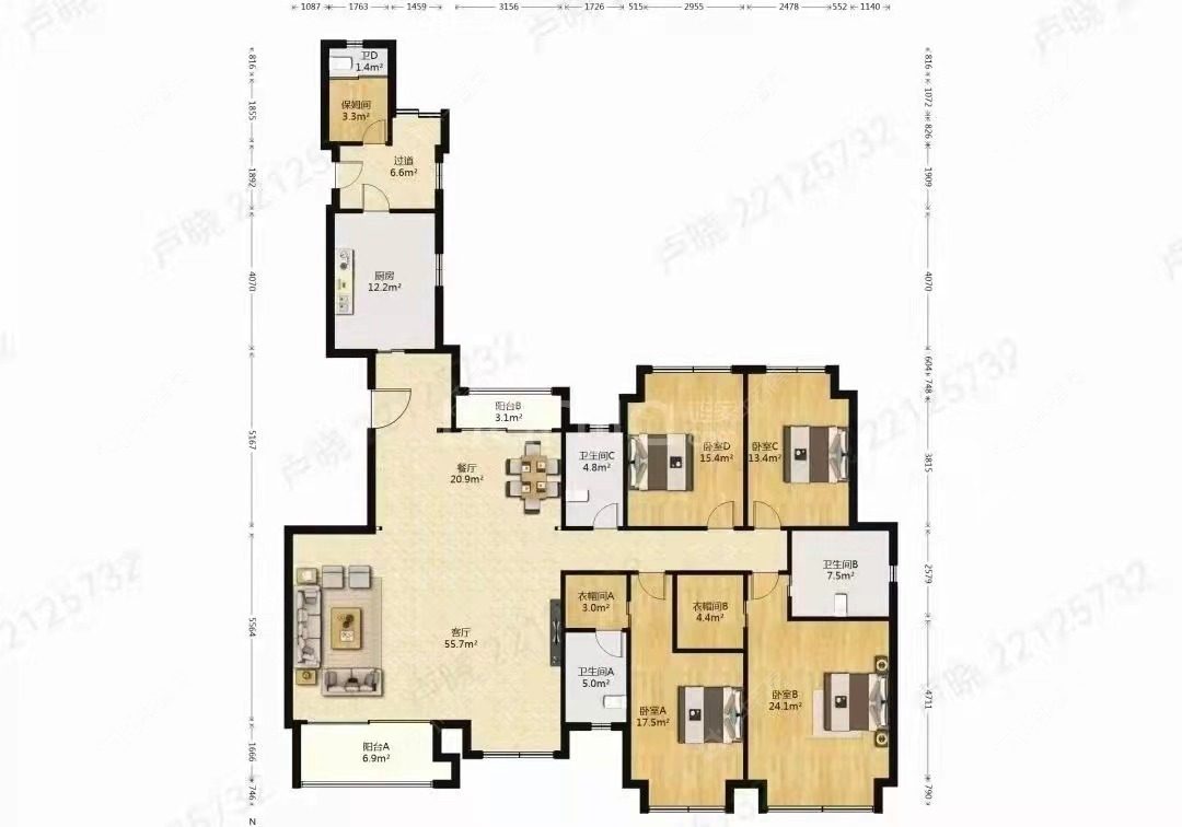 上海嘉誉湾在售二手房源户型图_小牛看房