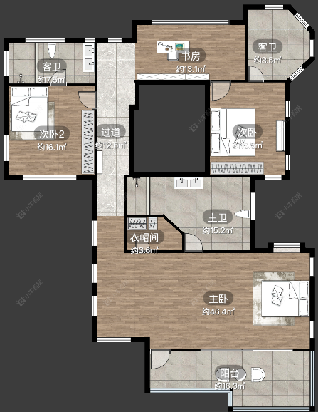上海绿洲千岛花园在售二手房源户型图_小牛看房