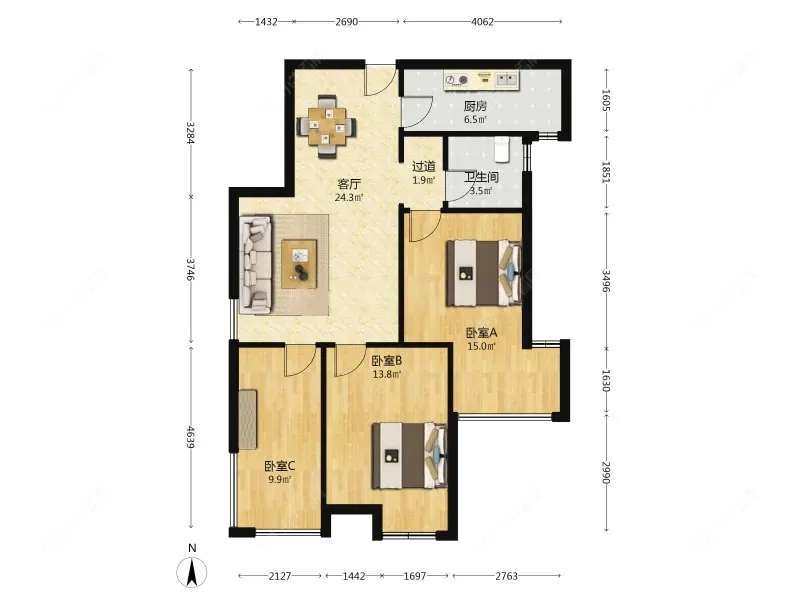 上海保利叶语一期在售二手房源户型图_小牛看房