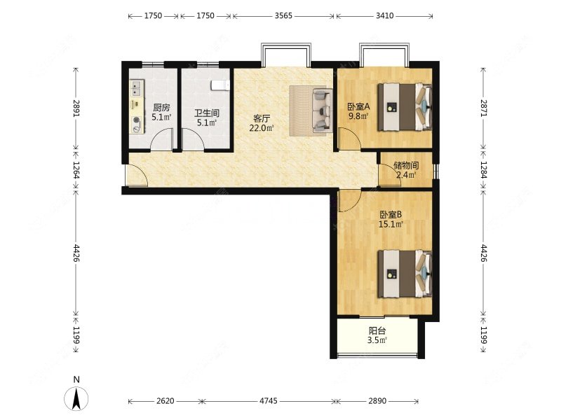 上海逸翠公馆在售二手房源户型图_小牛看房
