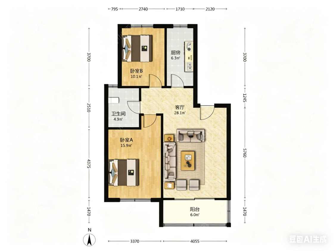 上海绿川新苑在售二手房源户型图_小牛看房