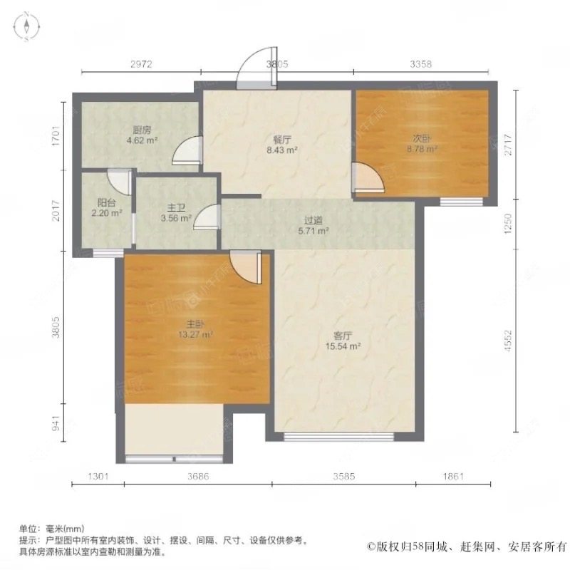 上海万业紫辰苑在租房源户型图_小牛看房
