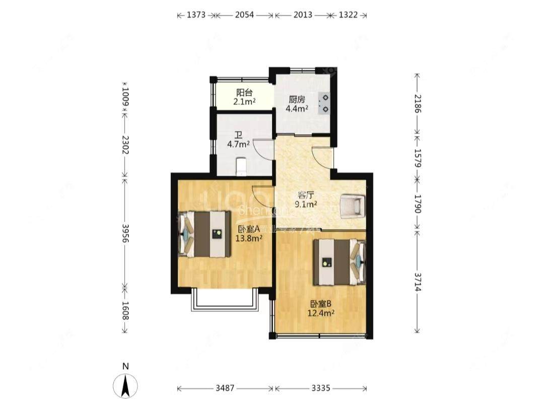 上海莲杨苑在售二手房源户型图_小牛看房