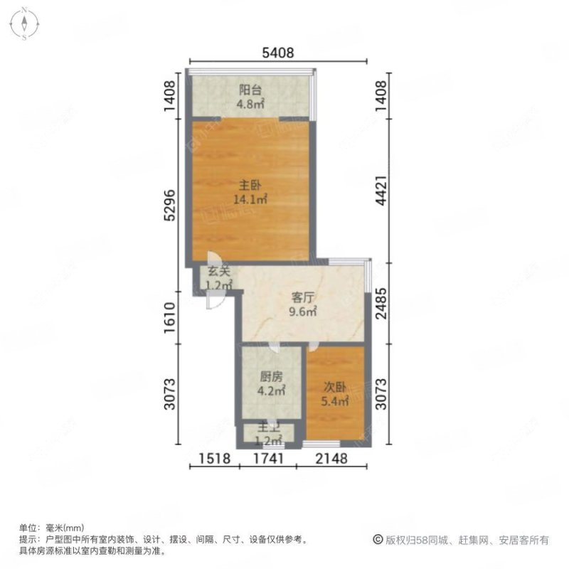 上海杨泰三村西区在售二手房源户型图_小牛看房