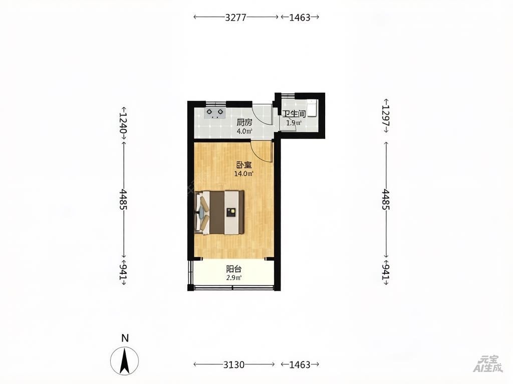 上海延长小区(静安)在售二手房源户型图_小牛看房