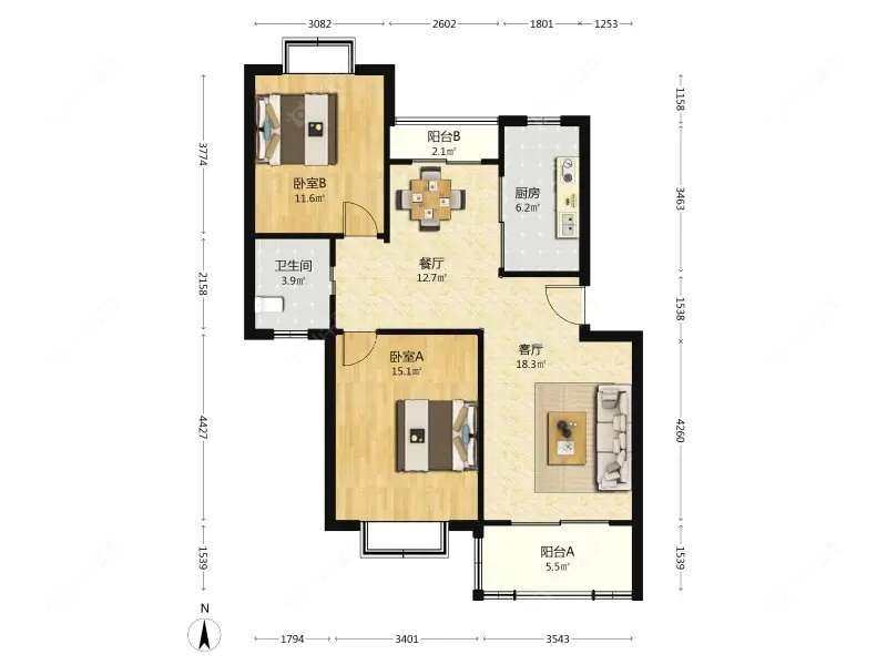 上海好日子大家园C区在售二手房源户型图_小牛看房