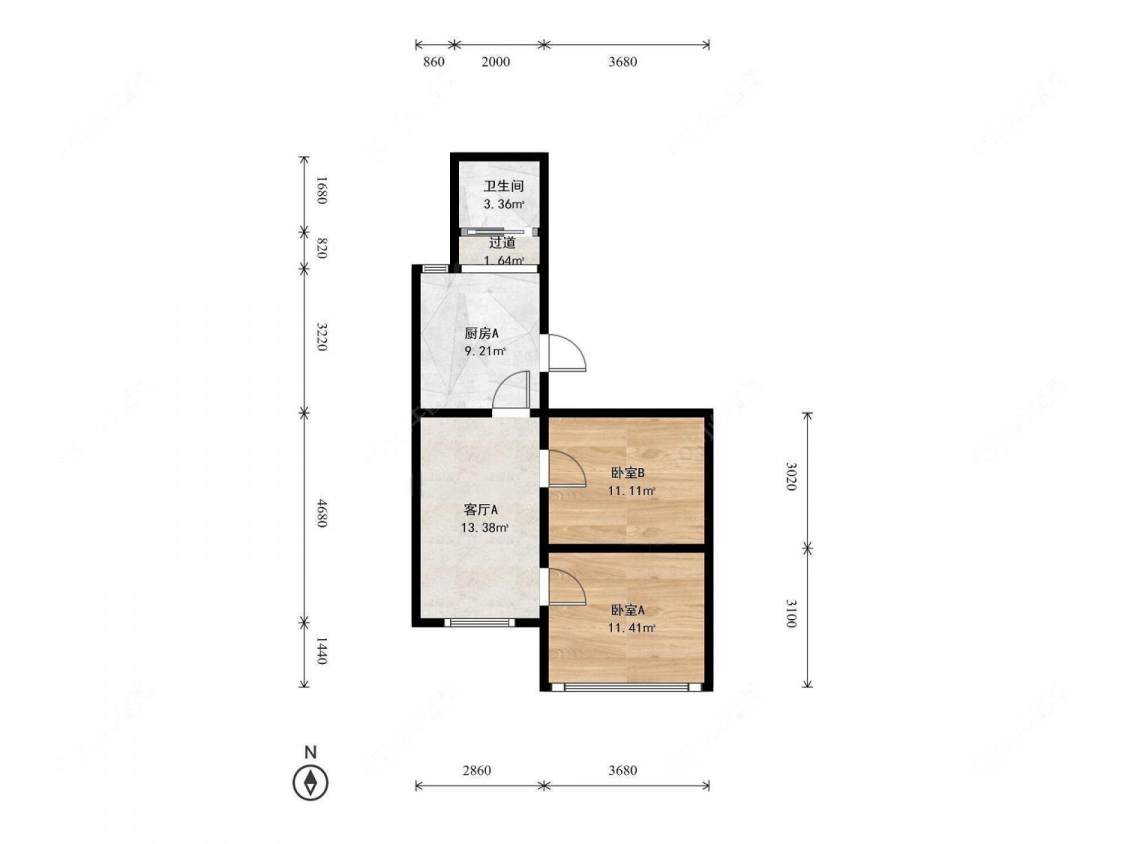 上海齐河花苑在售二手房源户型图_小牛看房