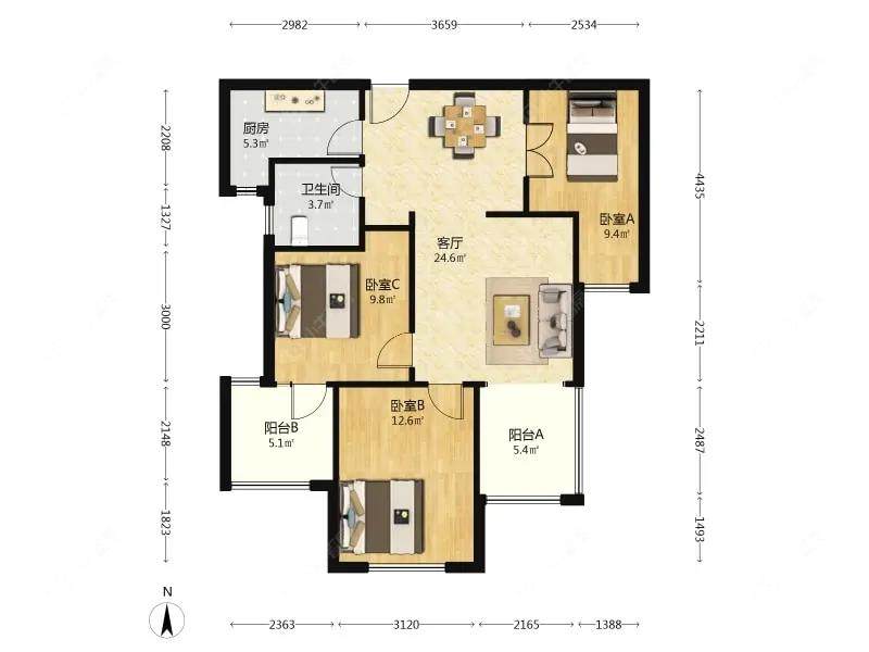 上海保利叶上海三期在售二手房源户型图_小牛看房