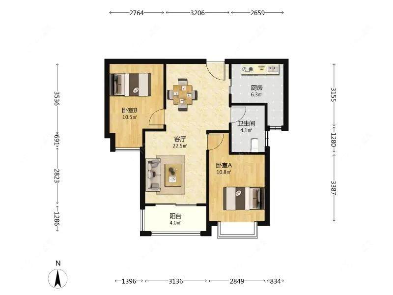 上海保利叶上海一期在售二手房源户型图_小牛看房