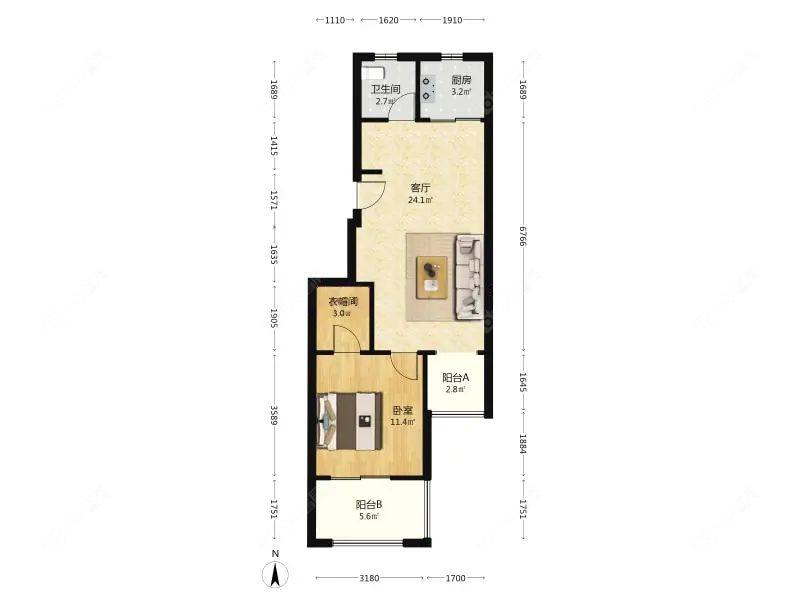 上海信达泰禾上海院子在售二手房源户型图_小牛看房