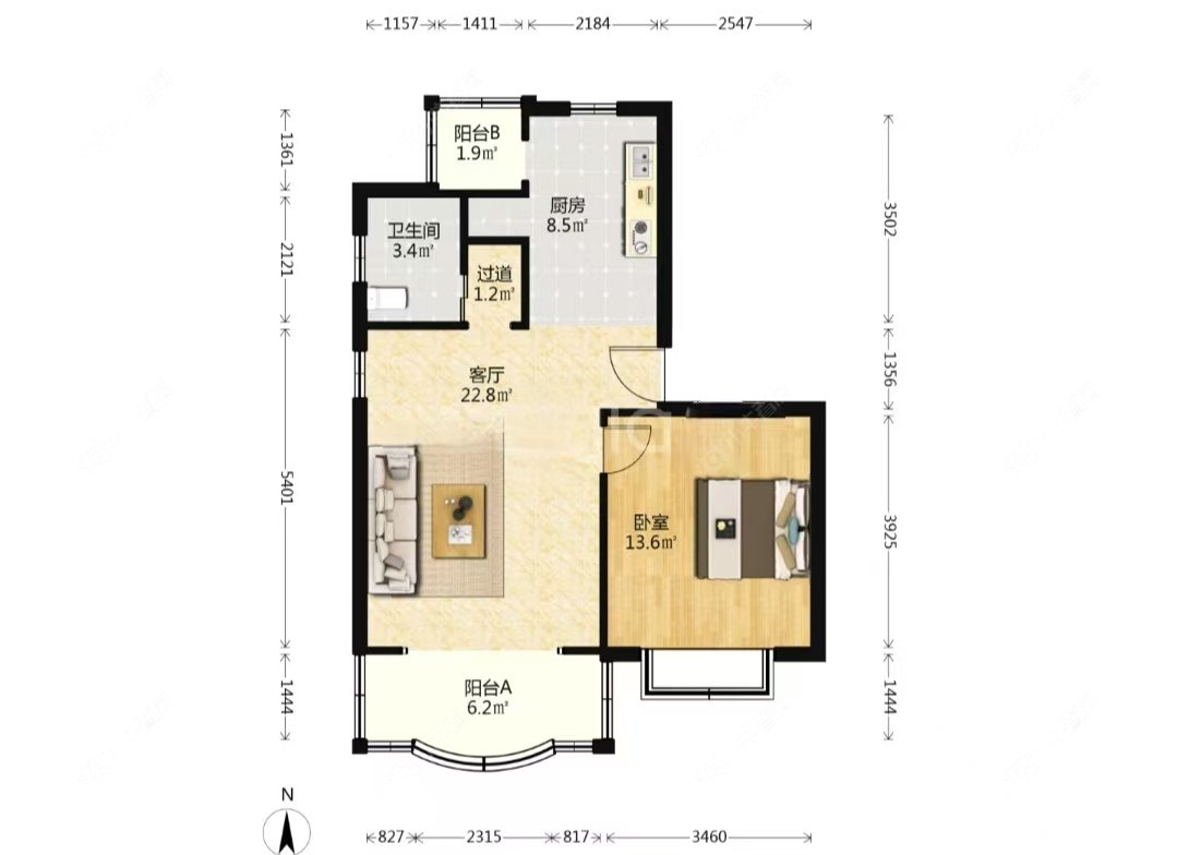上海莲琼苑在售二手房源户型图_小牛看房