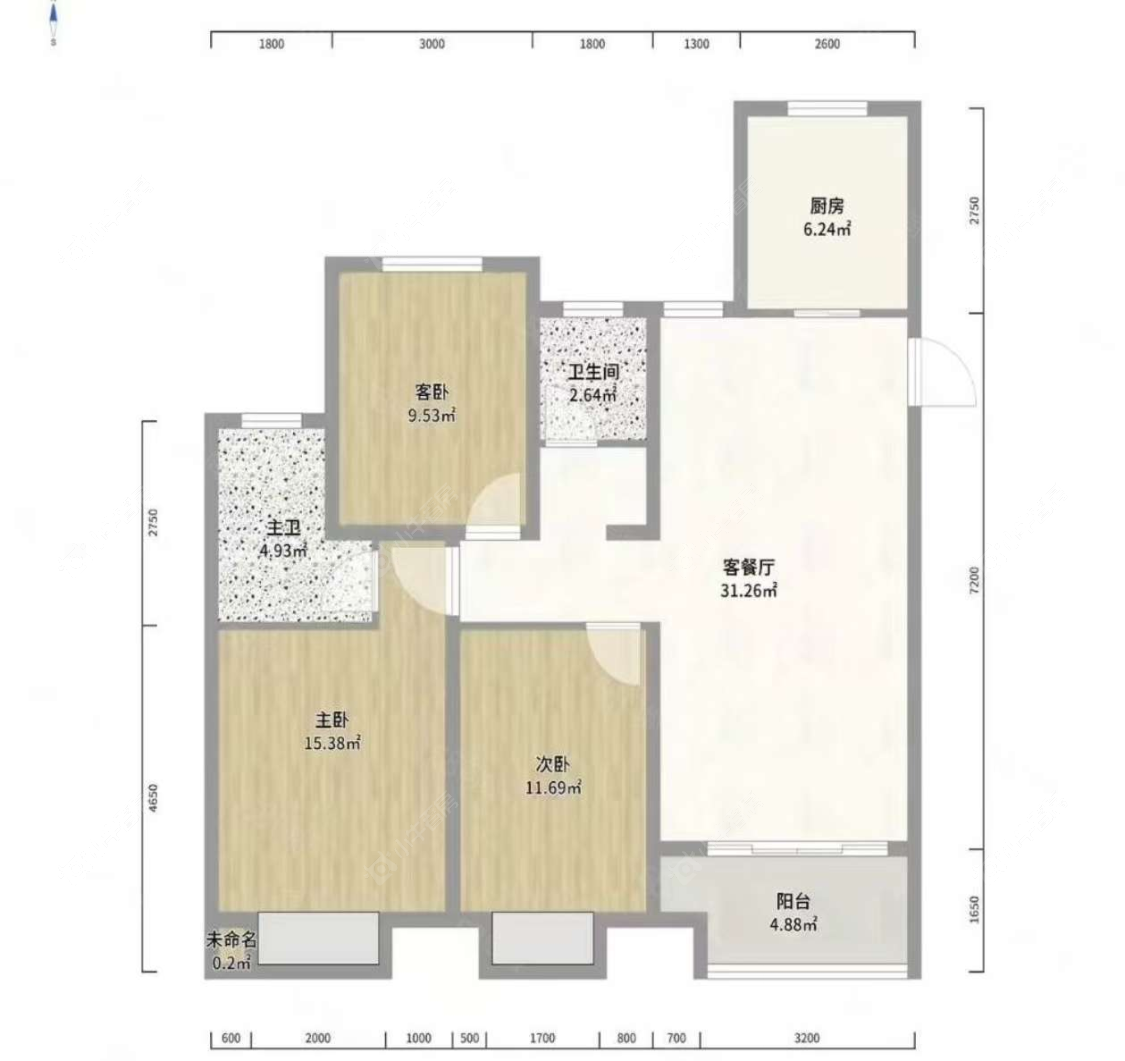 上海诚和佳苑在租房源户型图_小牛看房