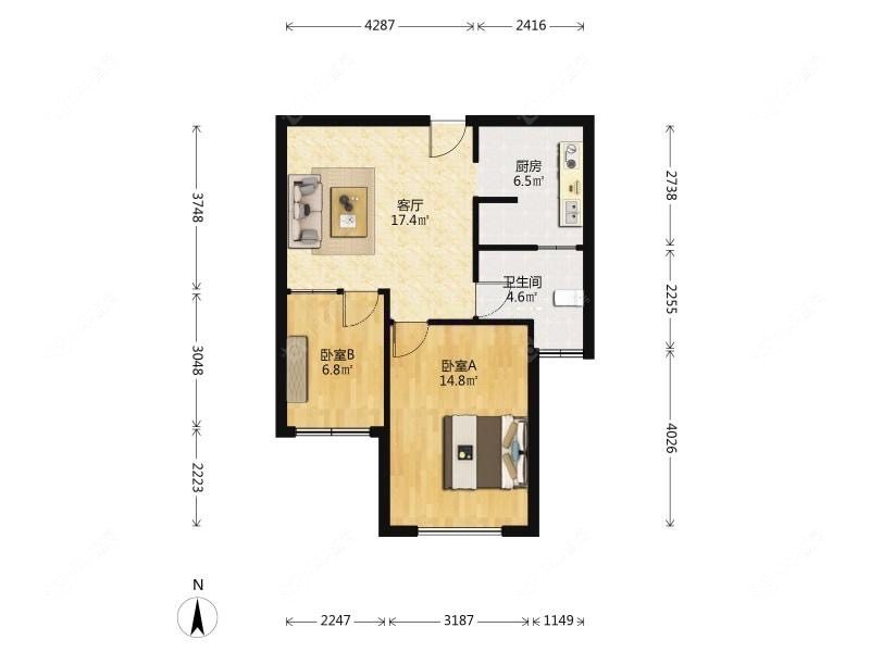 上海宝沁苑在售二手房源户型图_小牛看房