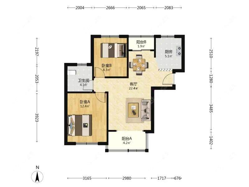 上海文宝苑在售二手房源户型图_小牛看房