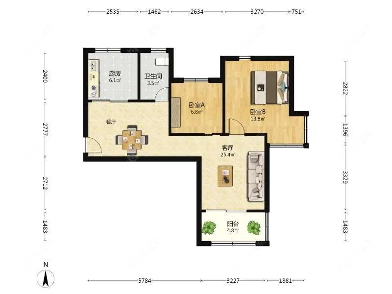 上海馨佳园十一街坊在售二手房源户型图_小牛看房