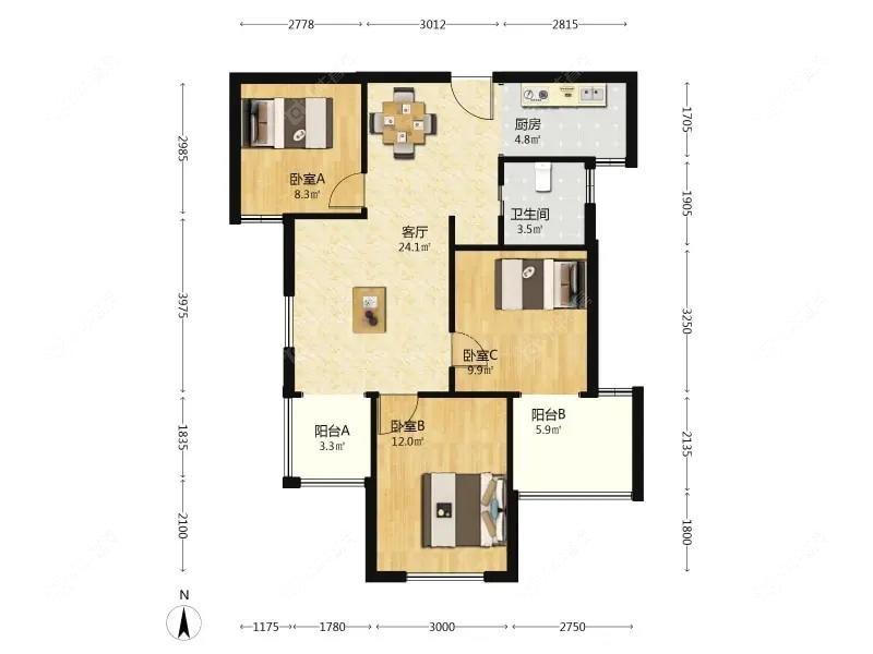 上海保利叶语二期在售二手房源户型图_小牛看房