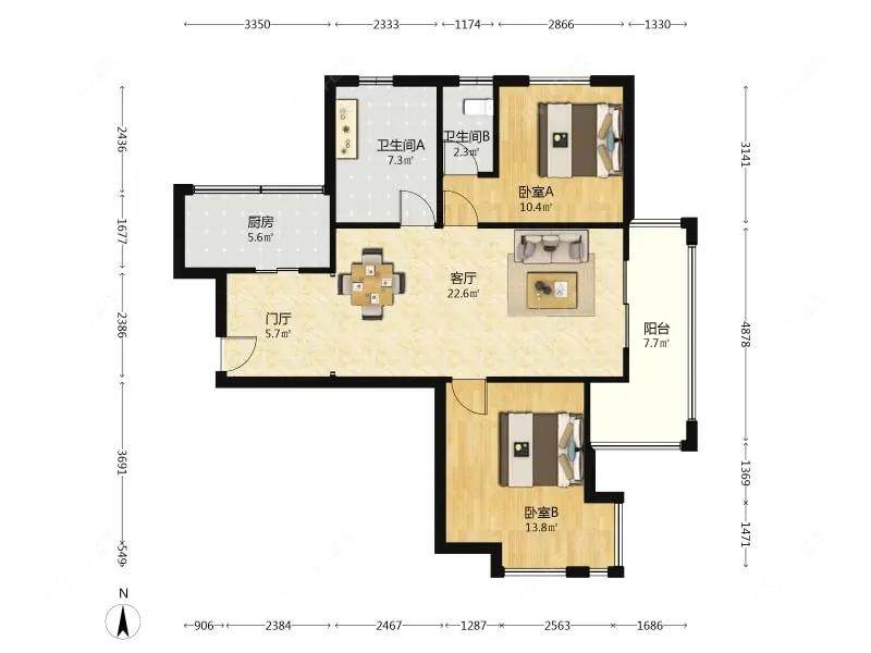 上海保利叶上海一期在售二手房源户型图_小牛看房