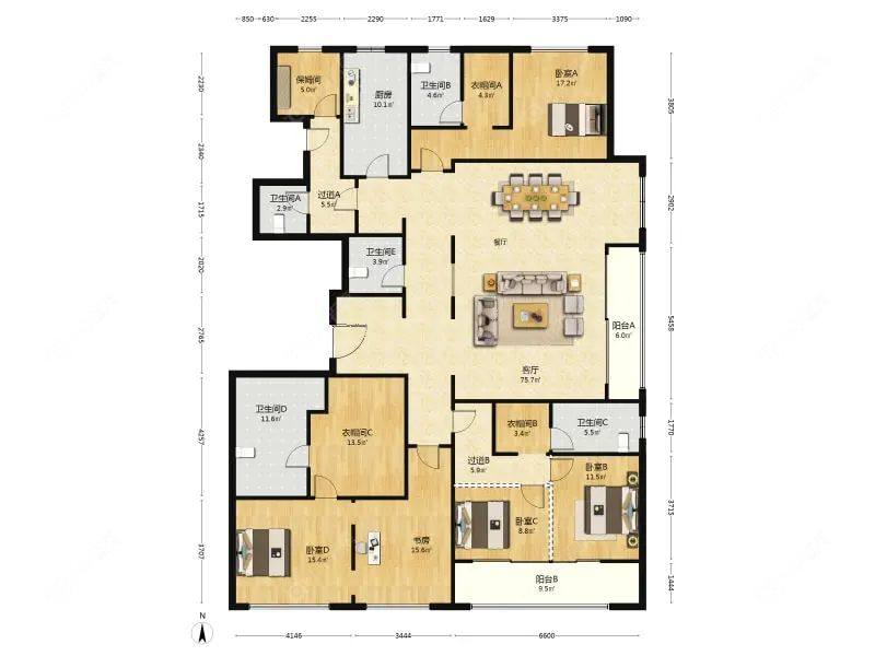 上海九龙仓玺园在售二手房源户型图_小牛看房