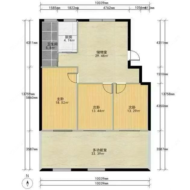 上海淞南八村在售二手房源户型图_小牛看房