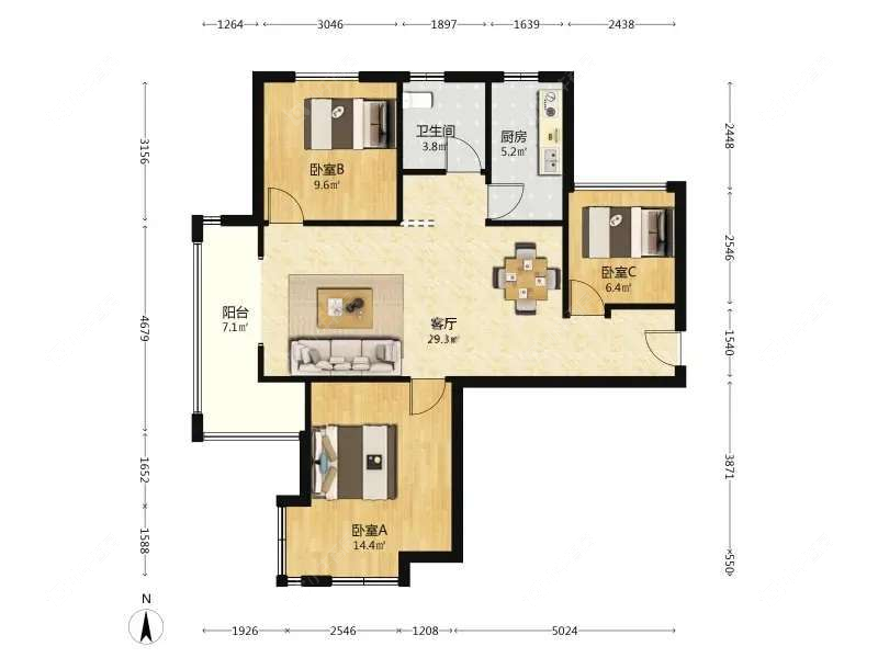 上海保利叶上海一期在售二手房源户型图_小牛看房