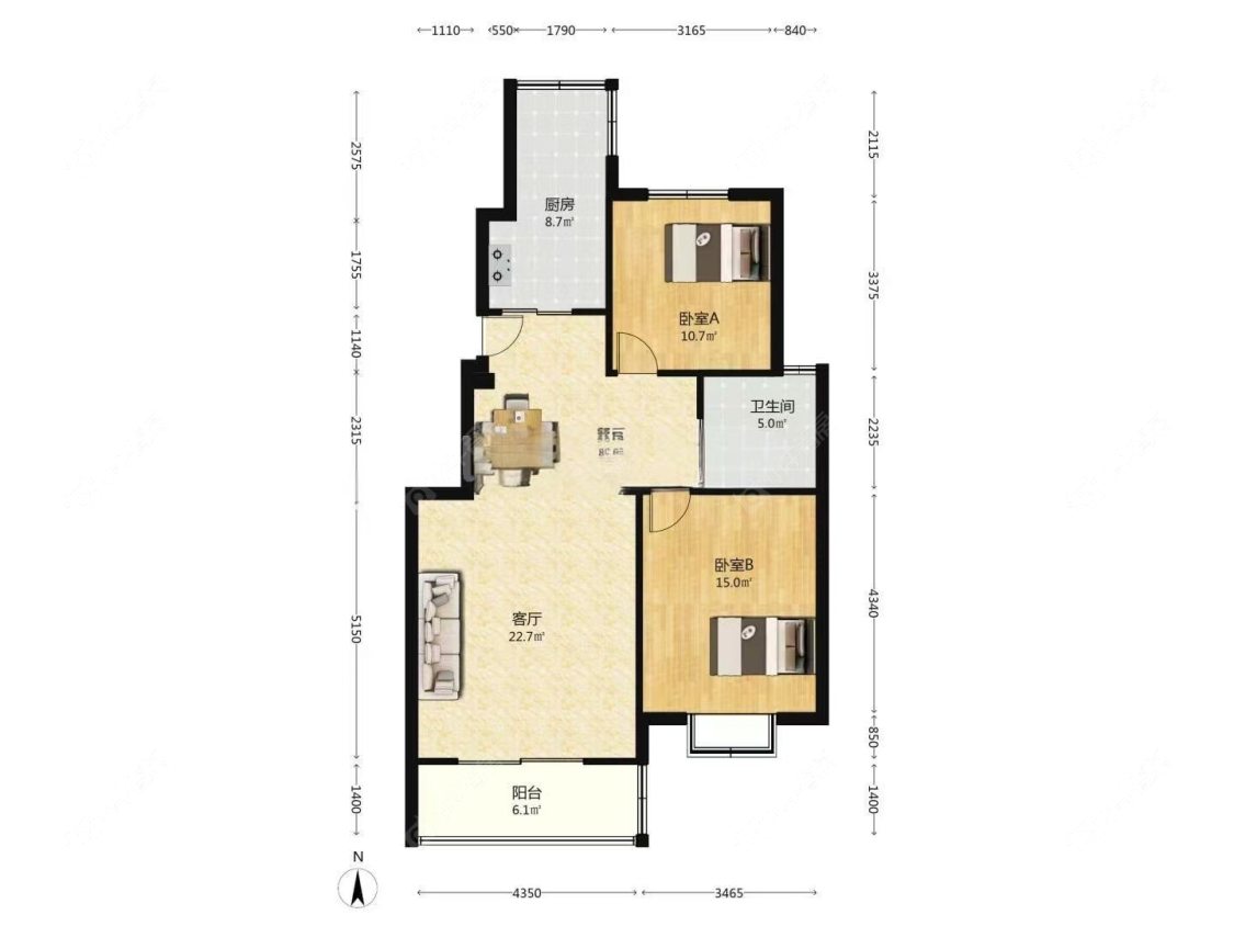 上海宝景苑在售二手房源户型图_小牛看房