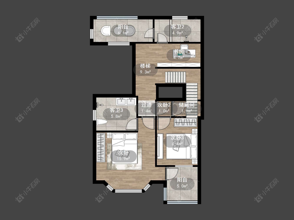 上海长泰东郊御园别墅区在售二手房源户型图_小牛看房