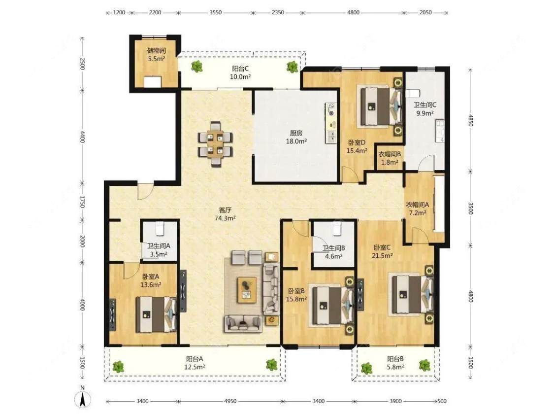 上海铂珏公馆在售二手房源户型图_小牛看房